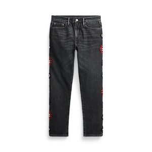 Polo Ralph Lauren Beaded Comer Avery BF Jeans Dark Wash Black Size 25 Artisanal